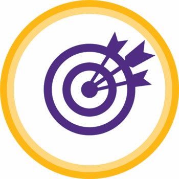 Accuracy-Icon Accuracy Icon: a target with arrows in the center.